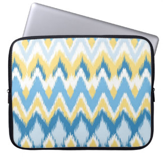 Tribal aztec chevron zig zag stripes ikat pattern laptop sleeve