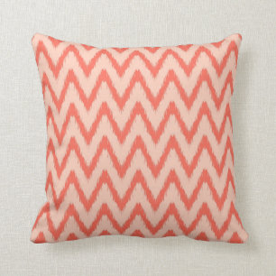 Tribal aztec chevron zig zag stripes ikat pattern throw pillow