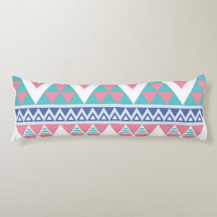 Tribal aztec colourful pattern body pillow