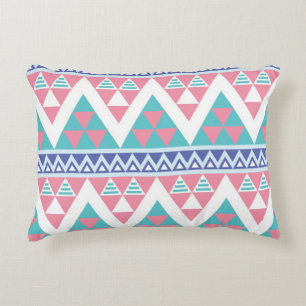 Tribal aztec colourful pattern decorative pillow