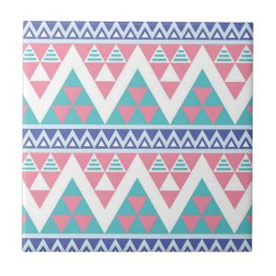 Tribal aztec colourful pattern tile
