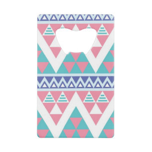 Tribal aztec colourful pattern wallet bottle opener
