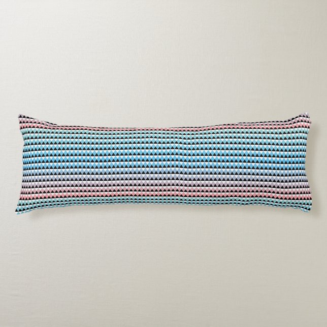 Tribal Aztec Ombre Pattern Body Pillow (Front)