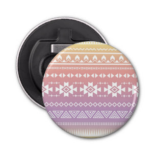 Tribal aztec ombre pattern bottle opener