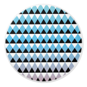 Tribal Aztec Ombre Pattern Ceramic Knob