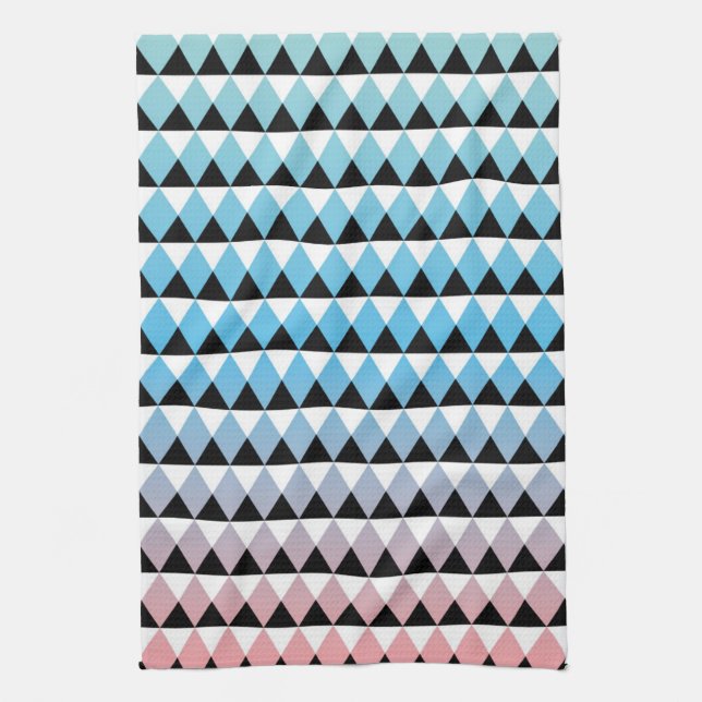 Tribal Aztec Ombre Pattern Kitchen Towel (Vertical)