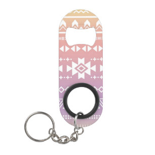 Tribal aztec ombre pattern mini bottle opener