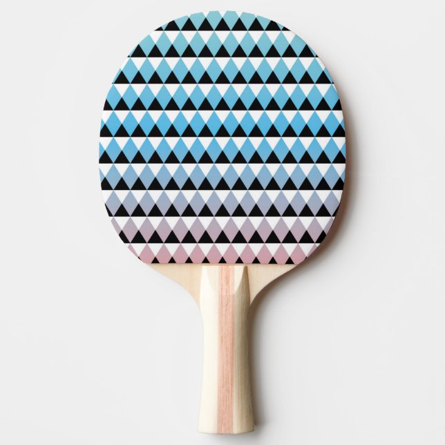 Tribal Aztec Ombre Pattern Ping Pong Paddle (Front)