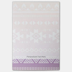 Tribal aztec ombre pattern post-it notes