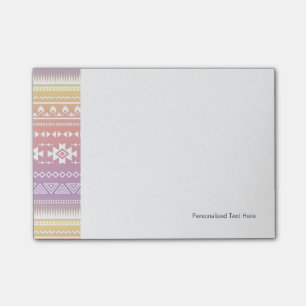 Tribal aztec ombre pattern post-it notes