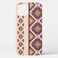 Tribal Aztec striped, geometric pattern.