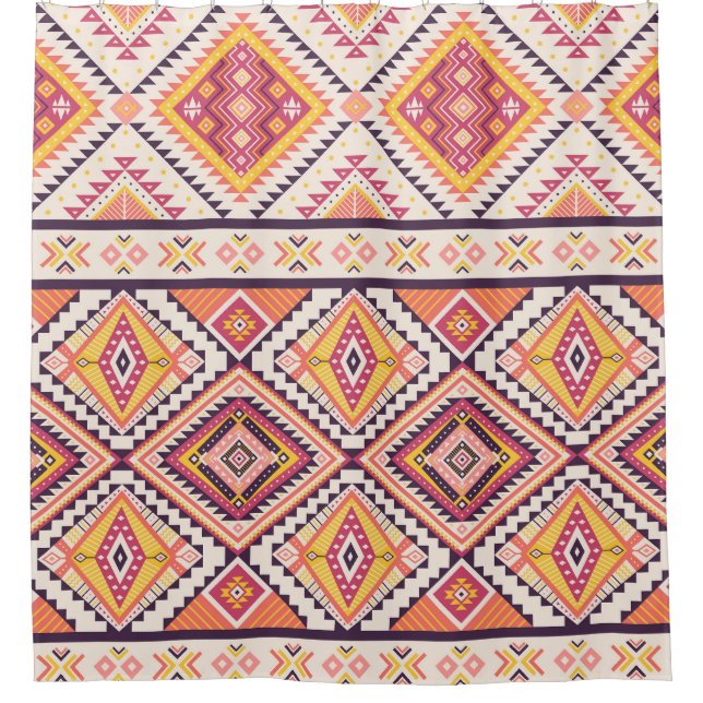 Tribal Aztec Striped Seamless Background (Front)