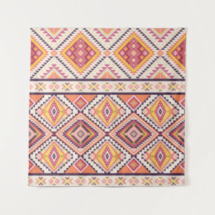 Tribal Aztec Striped Seamless Background Tapestry
