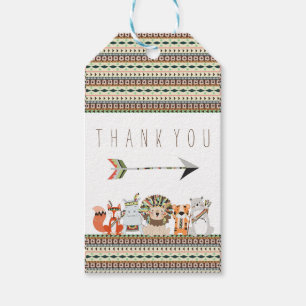 Tribal Baby Shower Gift Tags