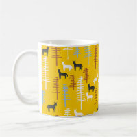 Tribal background with horses and trees,creative f