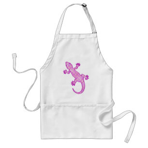 Tribal batik Gecko - orchid and shell pink Standard Apron