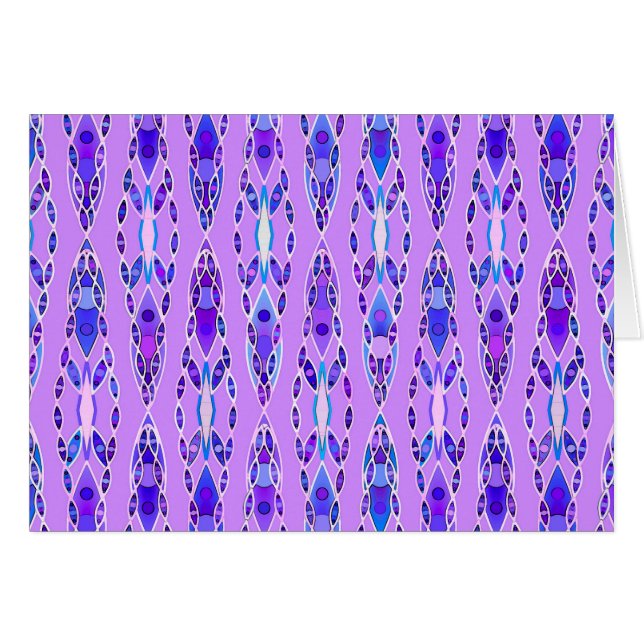 Tribal Batik - Lavender, Blue and Violet (Front Horizontal)