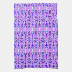 Tribal Batik - Lavender, Blue and Violet Kitchen Towel