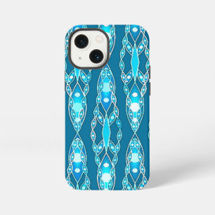 Tribal Batik - Ocean Blue and Aqua iPhone 13 Mini Case