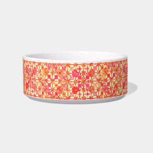 Tribal Batik - orange, coral pink and fuchsia Bowl