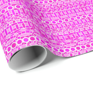 Tribal Batik - shades of orchid and violet Wrapping Paper