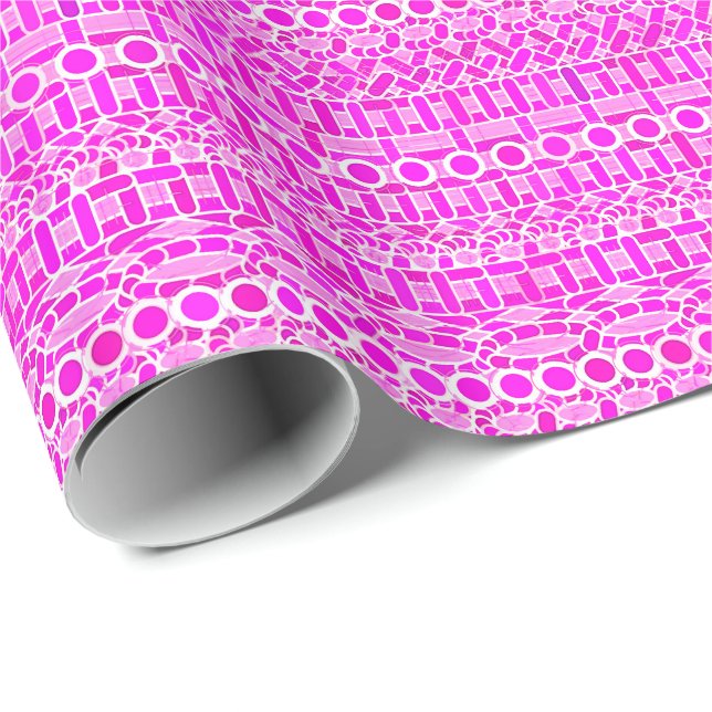 Tribal Batik - shades of orchid and violet Wrapping Paper (Roll Corner)