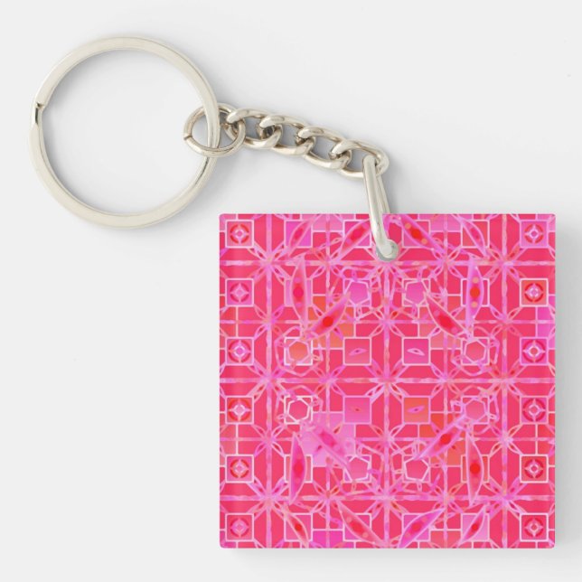 Tribal Batik - tons rose fuchsia (Devant)