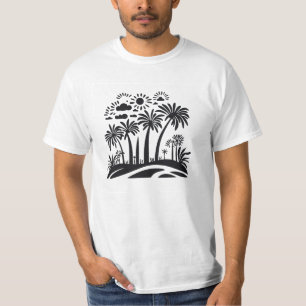 Tribal Beach Vibes Funky African-Inspired Zulu T-Shirt