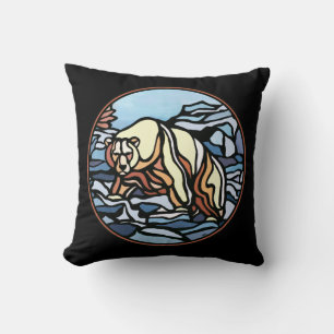 Tribal Bear Art Pillow First Nations Bears Pillow