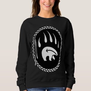 Tribal Bear Art Sweatshirt Native Bear Claw Sweats