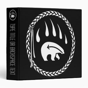 Tribal Bear Binder Native Art Binder Photo Album