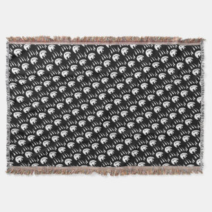 Tribal Bear Blanket Native Bear Claw Throw Blanket
