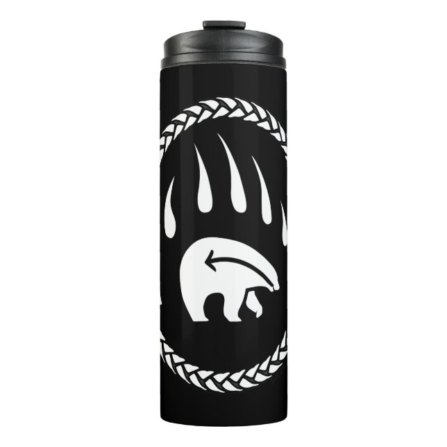 Tribal Bear Claw Tumbler Bear Art Drinkware  (Front)