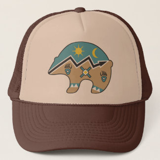 Tribal Bear Design Trucker Hat