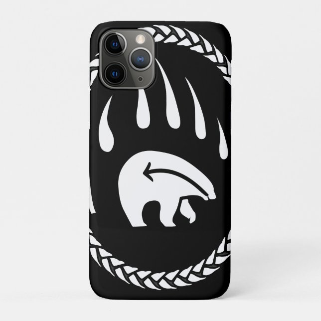 Tribal Bear iPhone 11 Coque Bear Coques mobiles (Dos)