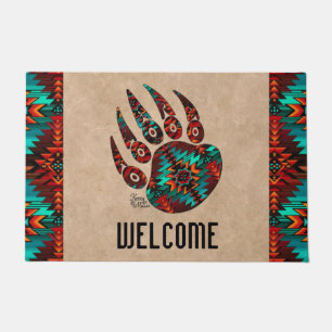 Tribal Bear Paw Doormat