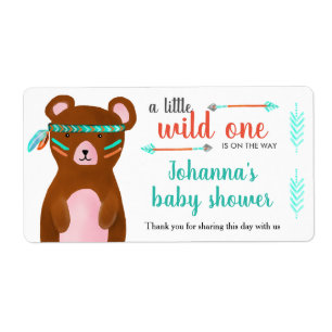 Tribal Bear   Wild One Baby Shower Thank You