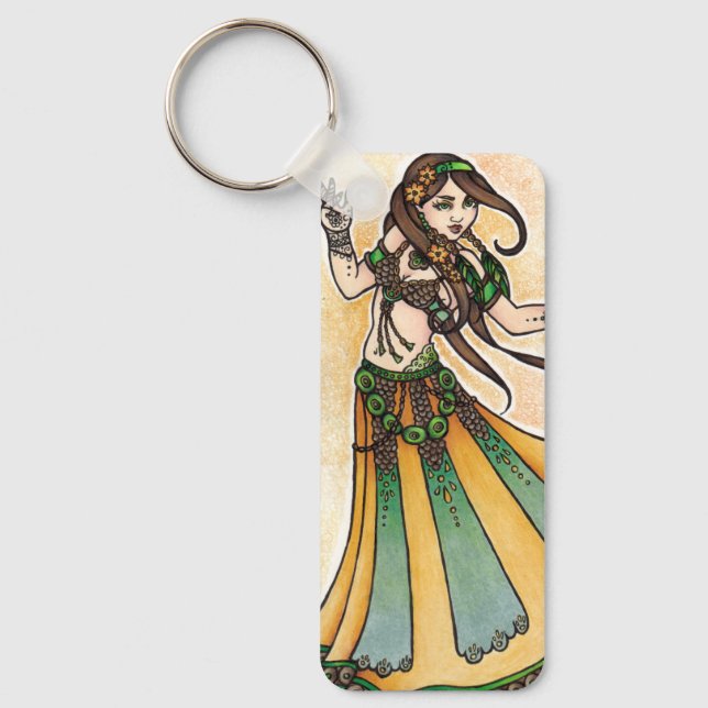 Tribal Belly Dancer Keychain (Front)