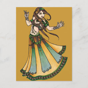 Tribal Belly Dancer Postcard