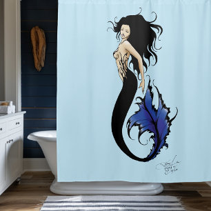 Tribal Blue Mermaid Elegant Fantasy Siren