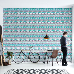 Tribal Blue Wallpaper