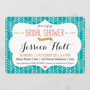 Tribal Boho Bridal Shower Invitation
