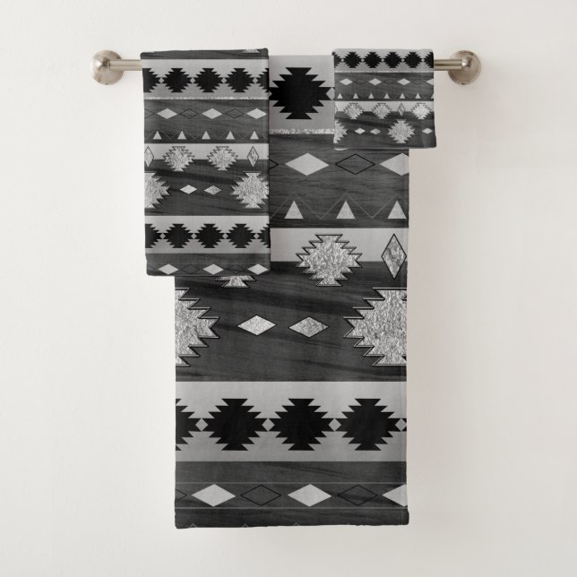 Tribal Boho Chic Glam #2 #aztec #decor #art  Bath Towel Set (Insitu)