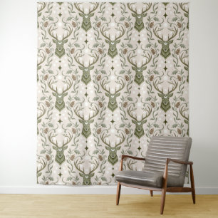 Tribal Boho Deer, Dreaming of Deer Tapestry