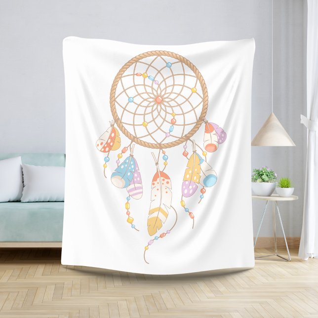 Tribal Boho Dreamcatcher Sherpa Blanket (Creator Uploaded)