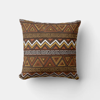 Tribal Boho Geometric Accent Throw Pillow