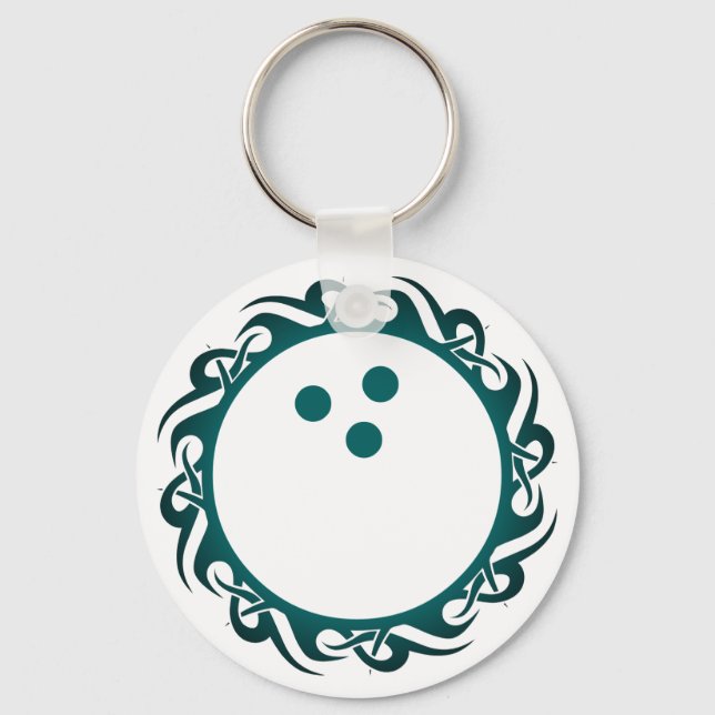 tribal bowling keychain (Front)