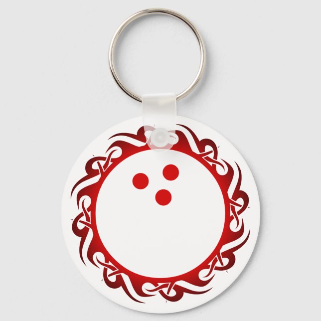 tribal bowling keychain (Front)