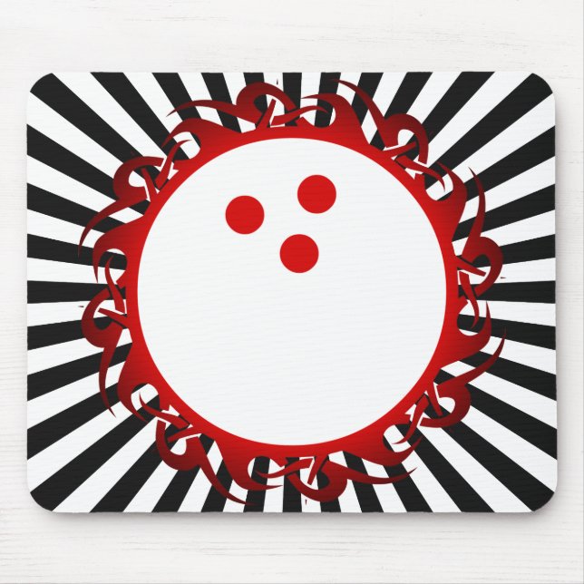 tribal bowling mouse pad (Front)