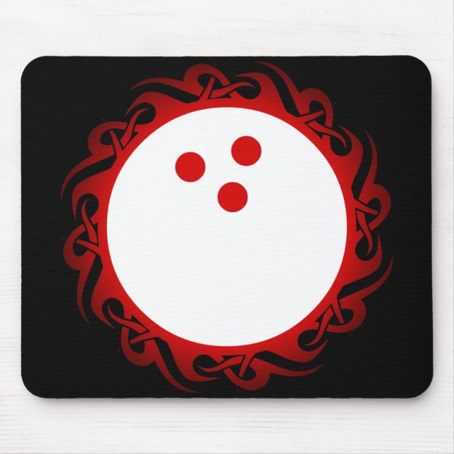 tribal bowling mouse pad (Front)